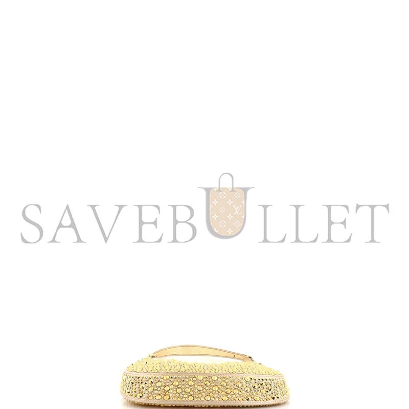 Pra*a cleo shoulder bag crystal embellished satin 1bc169 (22*18.5*4.5cm)